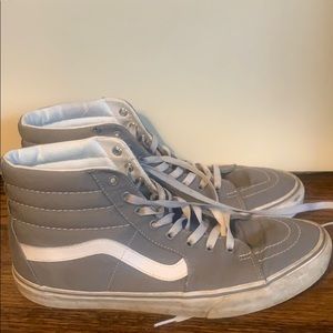 Men’s Grey hightop vans